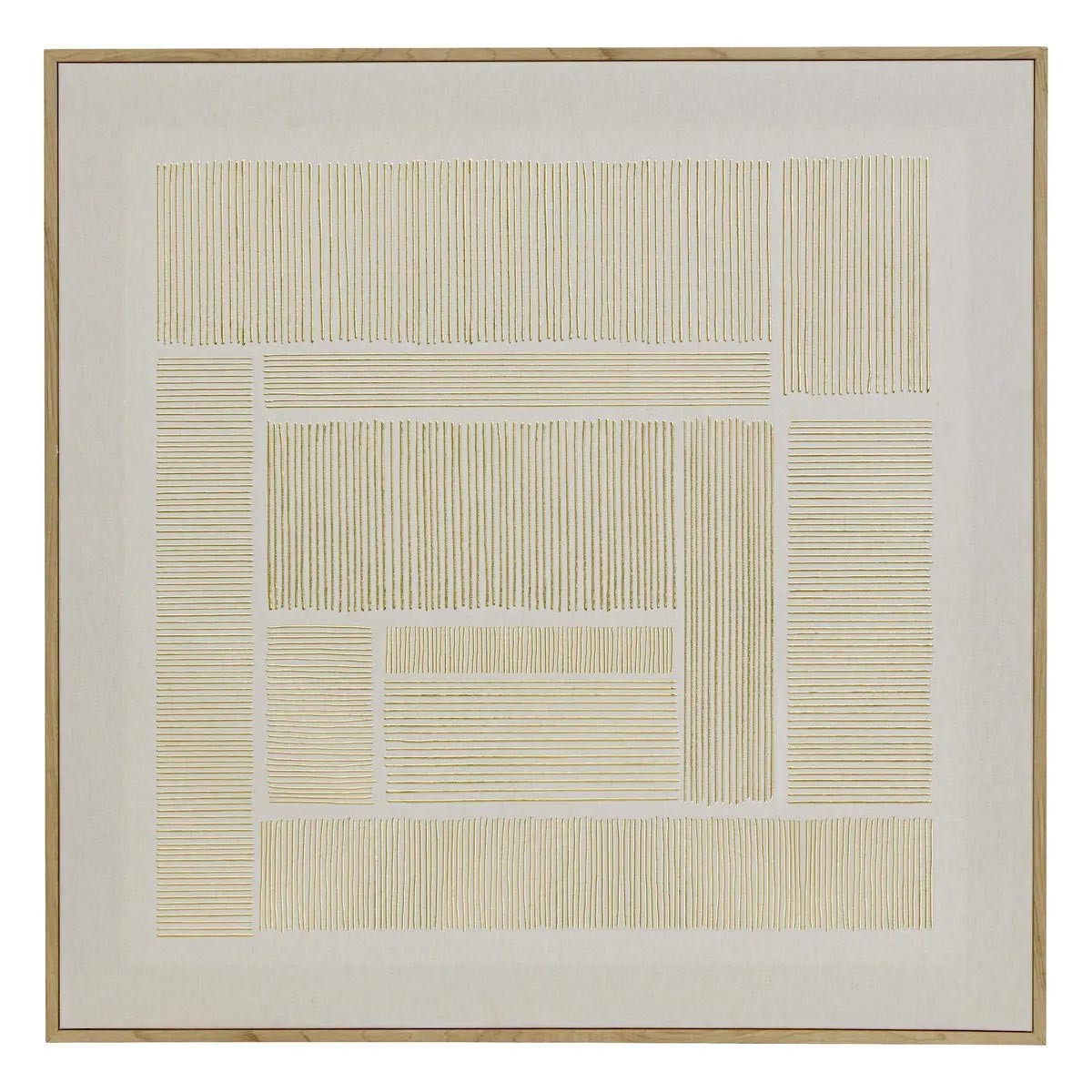 Toile imprimée haut de gamme Idrissa 58x58cm au design métallisé
