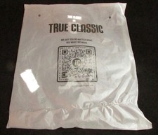NEW TRUE CLASSIC Crew Neck Jet Black T SHIRT Size L Large Tee Shirt RN159401