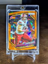 2025 Panini Prizm - Zach Ertz - #64 ORANGE CRACKED ICE PRIZM