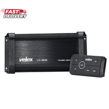 Water Resistant Bluetooth Marine 4 Channel Class A/B Amplifier Media Stereo on B