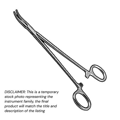 10 pcs Micro Hemostat Forceps 6.75'' Curved Ultra Delicate Serrated Jaw Stainless