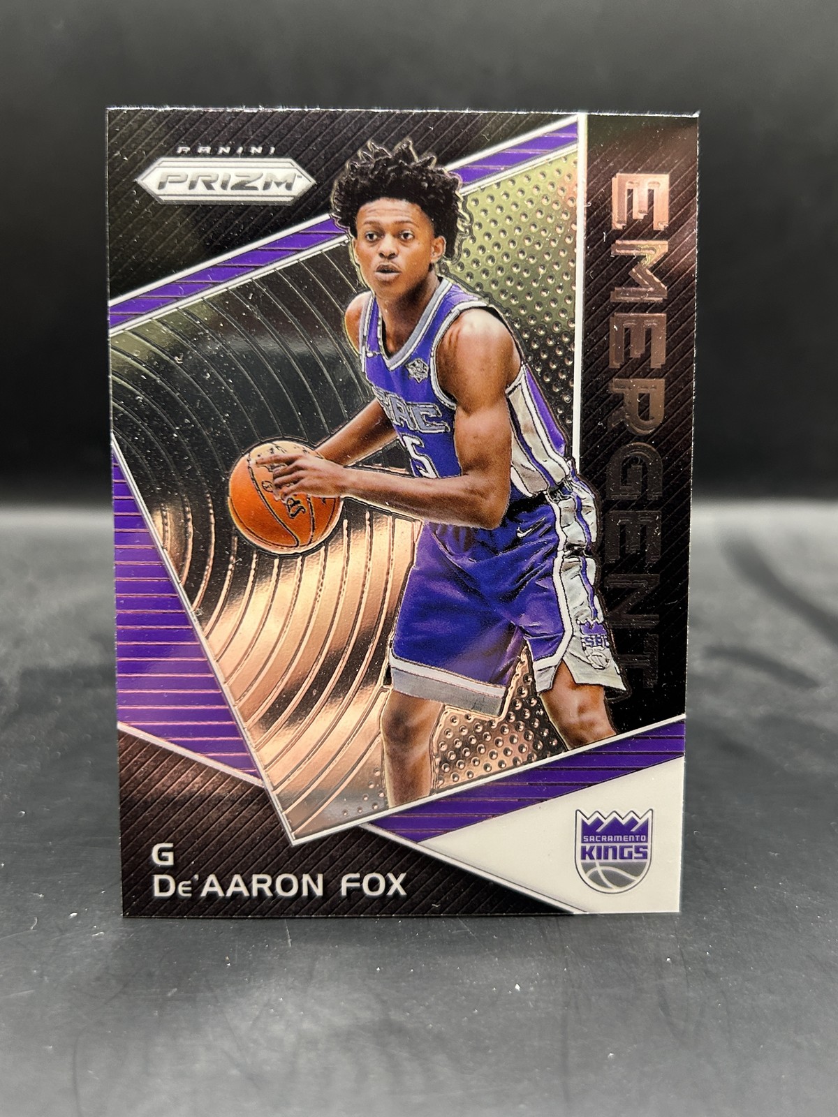 2017-18 Panini Prizm #EM-DEA De'Aaron Fox Emergent RC