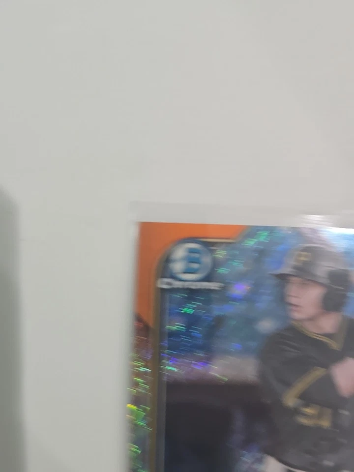 2022 BOWMAN CHROME JACK SUWINSKI ORANGE SHIMMER REFRACTOR AUTO 03/25 SP - Image 4 of 4