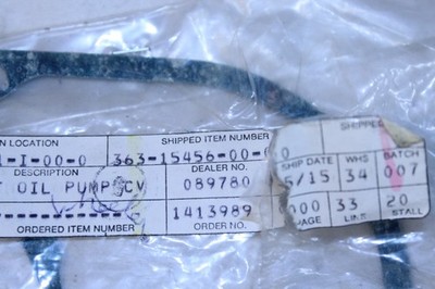 YAMAHA OIL PUMP COVER GASKET MX 250 MX360 SC500 for sale online | eBay
