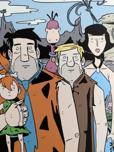 The Flintstones - Art Print by Justin Madson - 8 x 10 Cartoon Illustration - Picture 4 of 4