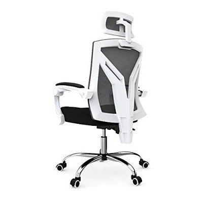 White - Hbada Ergonomic Office Chair High Back Desk Chair recliner Support