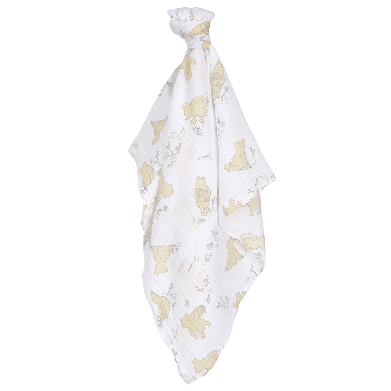 Lambs & Ivy Disney Baby Winnie the Pooh Swaddle Blanket & Plush Toy Gift Set