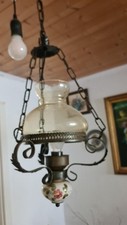 Rustikale Hängelampe | Bauernstil | Handbemalte Keramik | Vintage Lampe