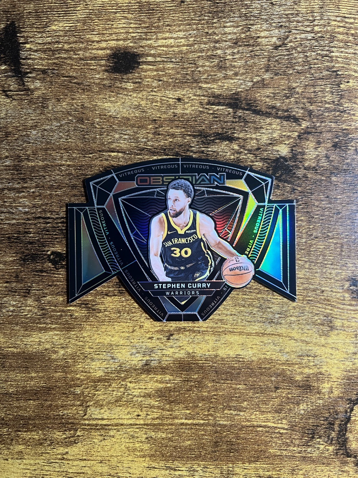 2023-24 Panini Obsidian Vitreous Stephen Curry #7 Warriors Basketball