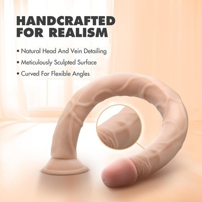 Blush Dr. Skin -19 Inch Extra Long Giant Dildo with Strong Suction Cup Base 