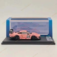 Stance Hunters 1/64 Porsche 935 #23 High REV Series Pink Resin Models Collection