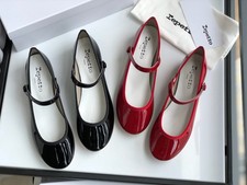 Repetto Mary Jane Buckle, Women's Heels, Leather Shoes Vintage High Heels