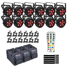 Chauvet DJ SlimPAR T6BT ILS DMX RGB Compact Wash Par Light Built-In Bluetooth...