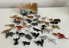 Large Lot Of Zoo Safari Wild Animals - 35 Assorted Plastic Toys