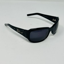 Christian Dior Sunglasses Black Frames Rhinestones Y2K Vintage 808522401 50-18