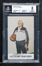 1984-85 Arizona Wildcats Police Lute Olson BGS 8 0q3