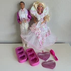 Vtg 1993 Mattel Secret Hearts Barbie And Ken Set Includes Everything Pictured