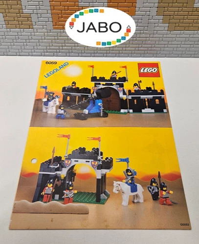 (OK O3/27) Lego Castle Instructions 6059 Knight's Stronghold Punched