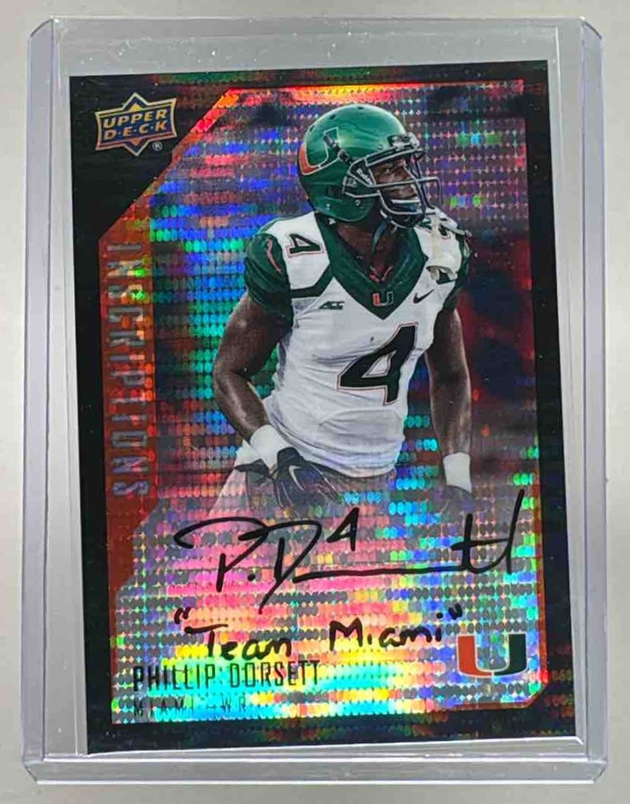 Phillip Dorsett Upper Deck Inscriptions #PD Black Autograph