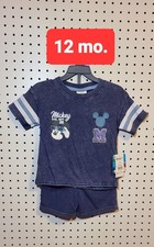 Disney Mickey Mouse 12 Month 2 Piece Short Set