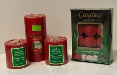 Vintage Robert Alan Candle Company lot of 15 new in packaging