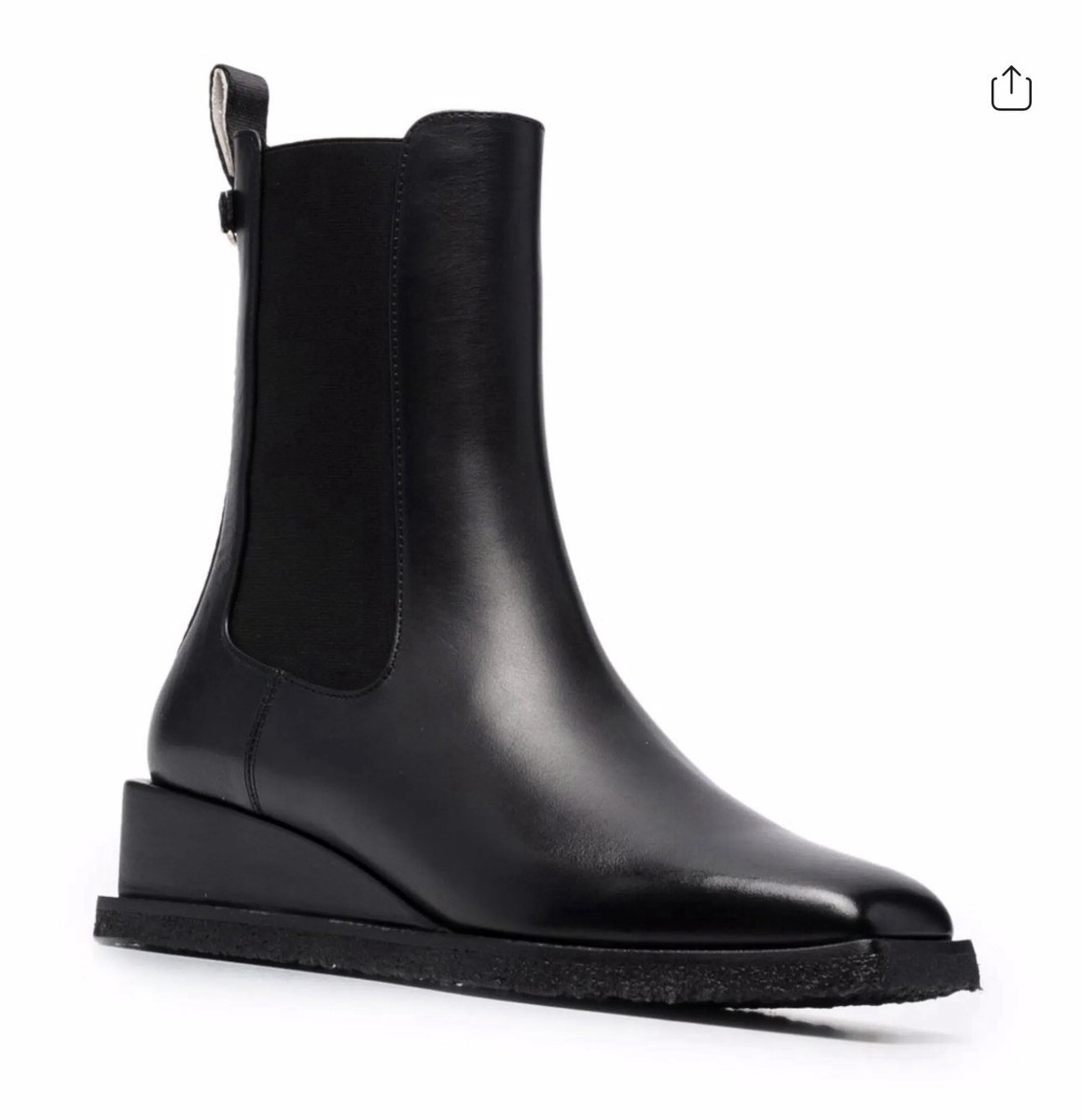 Salvatore Ferragamo WYATT サイドゴアブーツ Ferragamo Wyatt Ankle Boots Black Leather. Women. Size 6.5