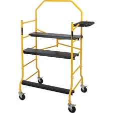 Metaltech Jobsite Series Complete 5ft. Folding Scaffold, 900-Lb. Capacity,