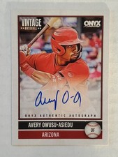 AVERY OWUSU-ASIEDU 2026 Onyx Vintage ON-CARD AUTO #'d 240/880 Diamondbacks