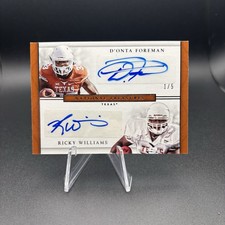 2017 Panini National Treasures D’ONTA FOREMAN RICKY WILLIAMS 1/5 eBay 1/1 Texas