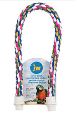 JW Pet Comfy Perch for Birds Flexible Multi-Color Rope Large Size