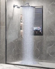 Cabezal de ducha de lluvia rectangular de 11.8", cabezal de ducha tipo lluvia co