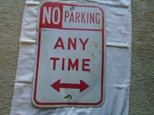 Vintage No Parking Sign | eBay