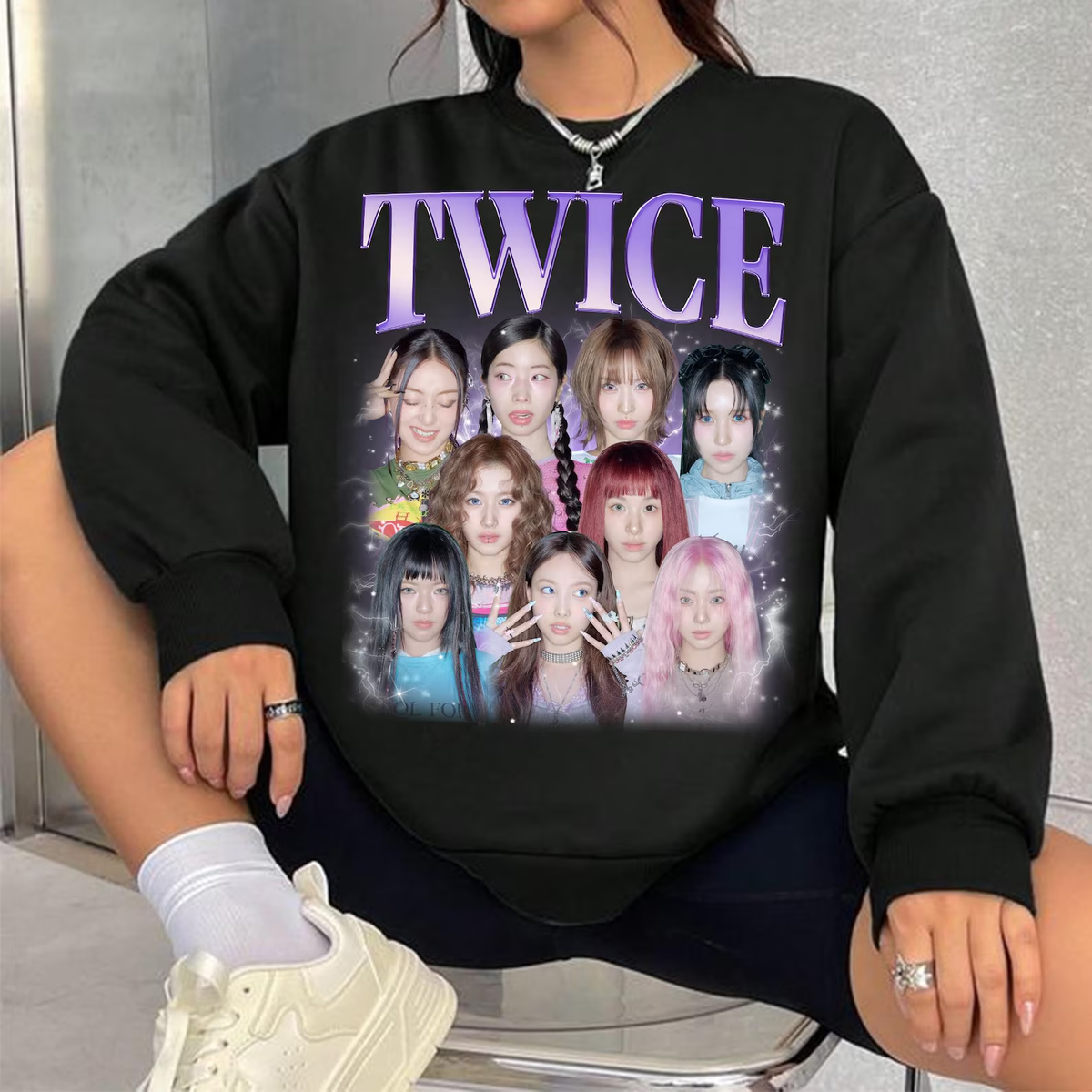 TWICE RETRO GRAPHIC T-SHIRT SWEATSHIRT HOODIE KPOP JERSEY TWICE