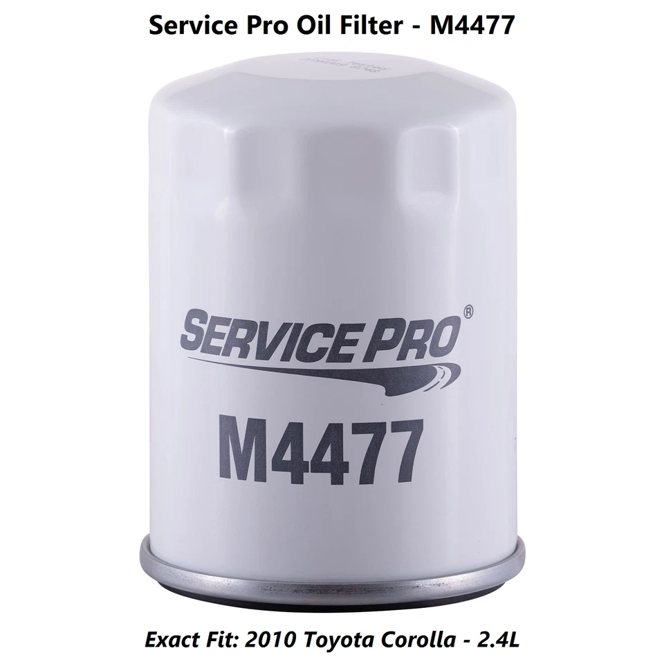 2010 Toyota Corolla 2.4L Complete Oil, Air & Cabin Filter Kit (5W-20) Foto 3 de 4