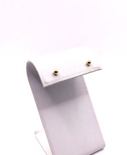 14k Solid Yellow Gold Ball Stud Earrings 3.8mm