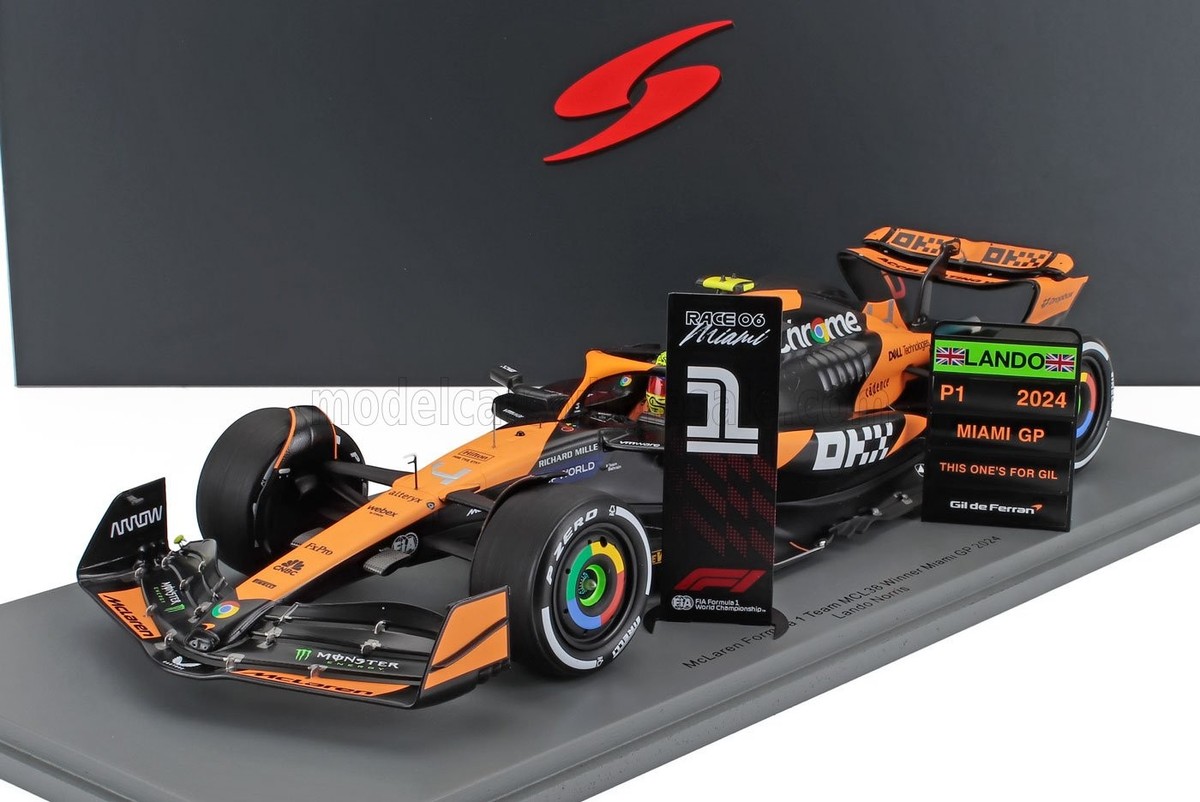 Spark - 1:18 McLaren F1 MCL38 #4 Lando Norris Winner Miami GP 2024