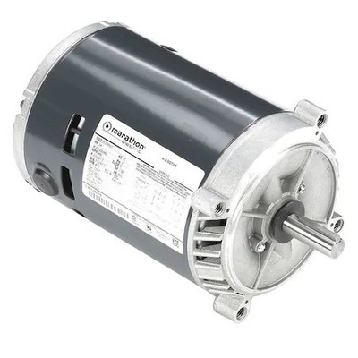 Leeson 5K37mn37 Three-Phase General Purpose Motor, 3/4 Hp, 56C Frame,
