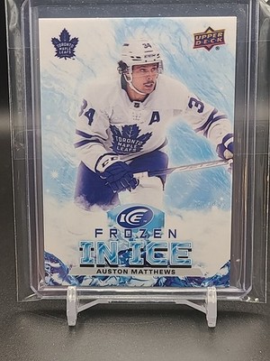 2021-22 UD Ice Frozen in Ice Auston Matthews Toronto Maple Leafs [close]