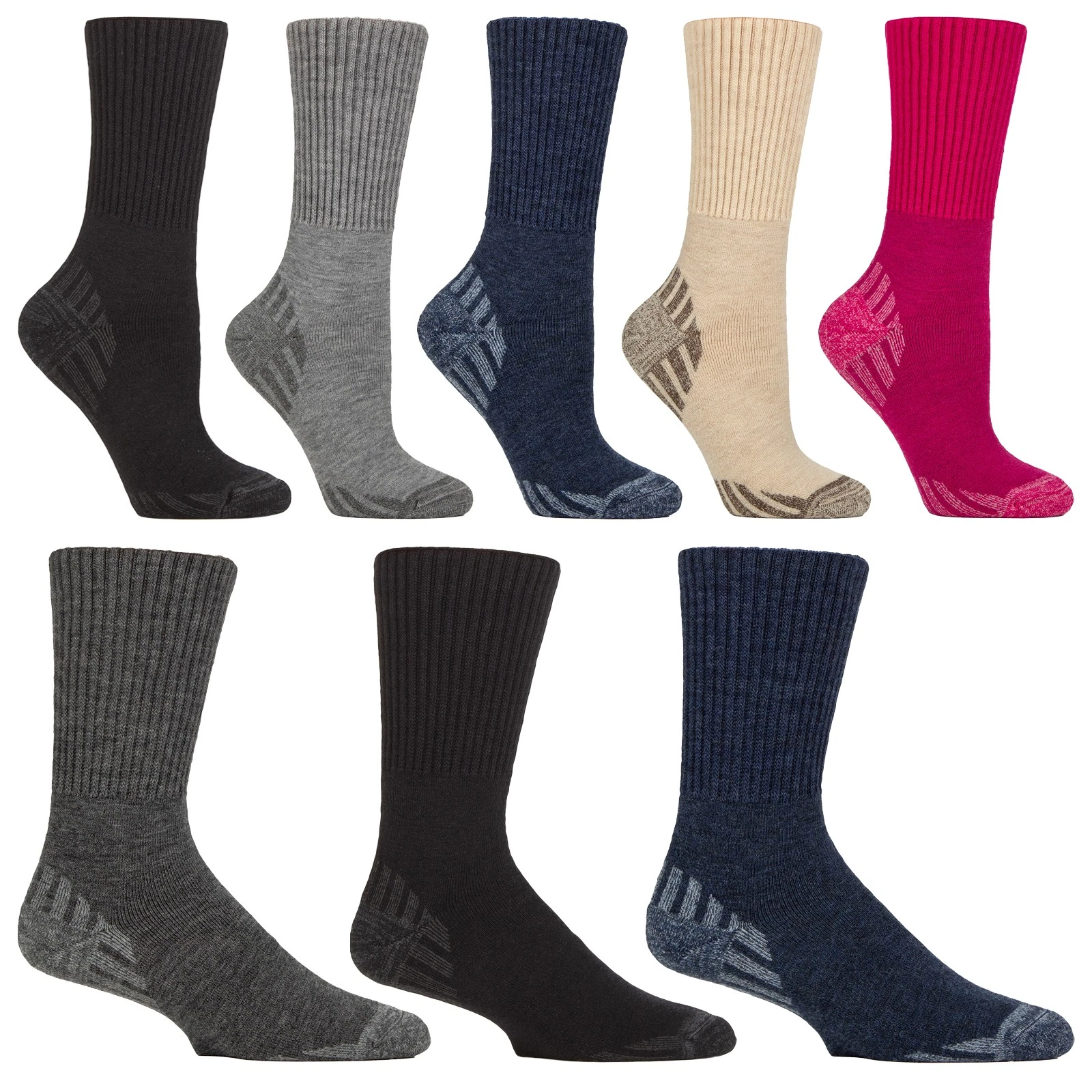 Mens Wool Extra Wide Diabetic Socks by IOMI , Walking Hiking Socks