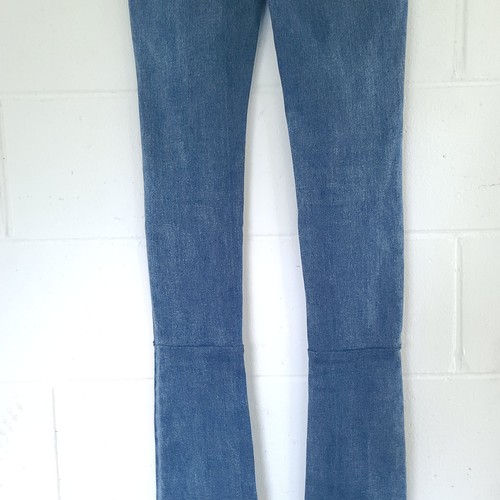 Jeans Rockstar Original Strech donna taglia M impilati svasati denim invecchiato usati in ottime condizioni - Foto 12 di 13
