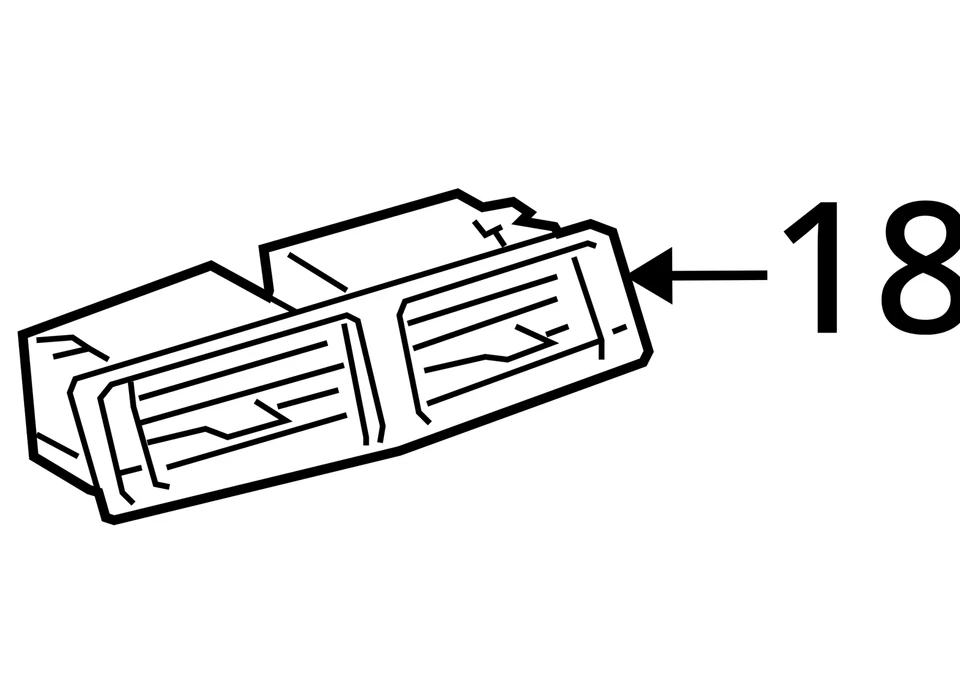 Lexus IS250/300/350/F Air Vent Center 55670-53010 OEM Genuine 5567053010 NEW - Image 3 of 3