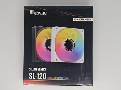JONSBO SL-120 ARGB WHITE Case Fan 120mm Silent Series Pc Fan Lower Noise