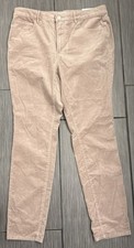 NWT Loft Brown Corduroy Curvy High Waist Skinny Pants Size 31/12