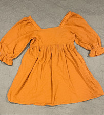 Madewell Mullled Cider Puff Sleeve Waisted Mini Dress 6 SOLD OUT ONLINE