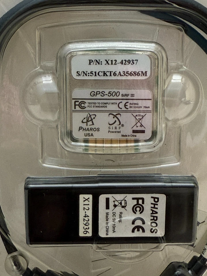 Microsoft Pharos GPS-500 SiRF III USB GPS Receiver X12-42937 - Image 3 of 3