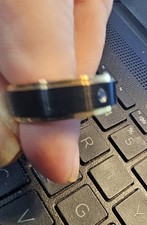 Bague homme Onyz noir avec diamant noir taille 10