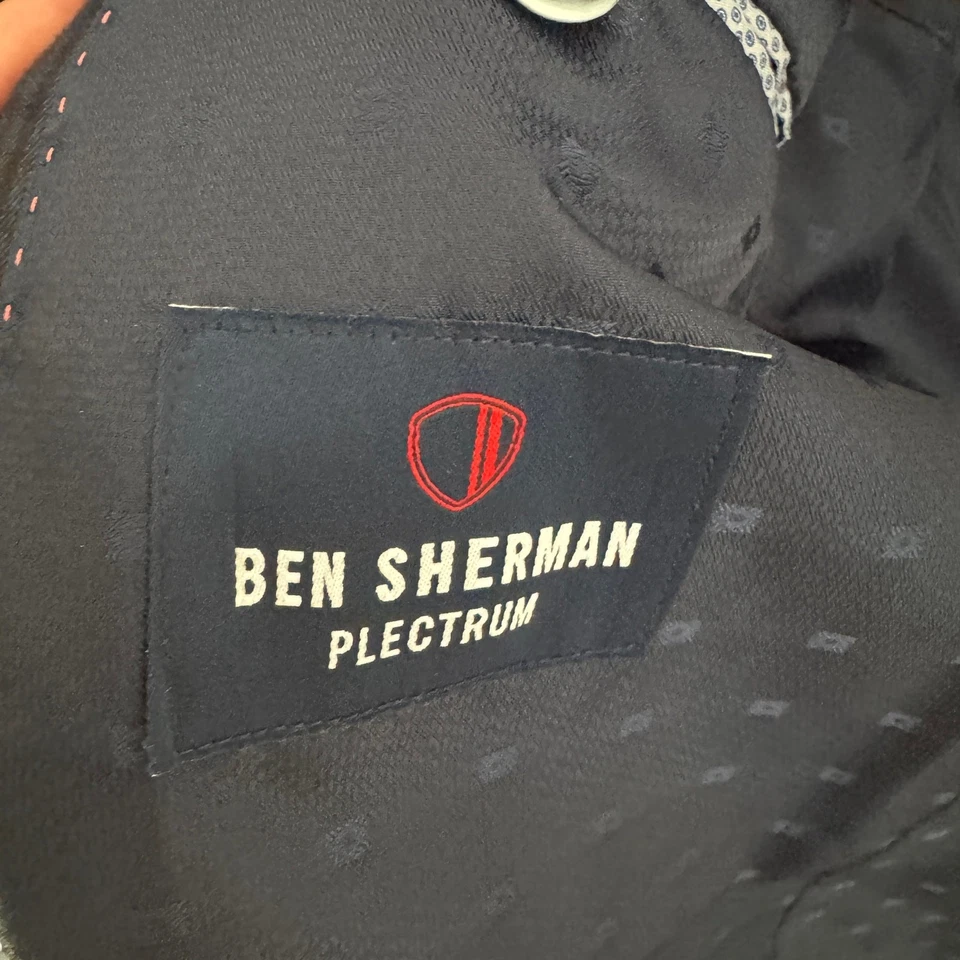 Ben Sherman Plectrum 格子西装外套运动外套美国男式 44R — 第 2/4 张图片