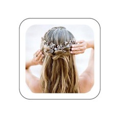 Bride Hair Vine Silver Crystal Wedding Headband Pearls Bridal Headpieces
