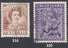 Australia 1962 Used Stamp Michel Nº 316x 320