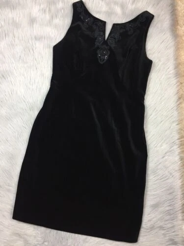 Laura Ashley Black Velvet Vintage Clothing, Shoes & Accessories